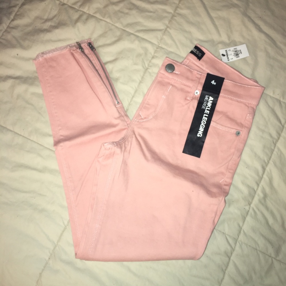 Express denim sip ankle leggings